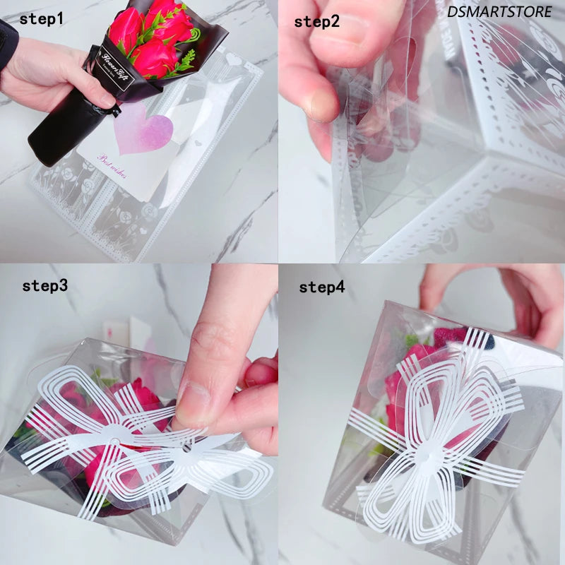 3 Heads Artificial Rose Bouquet