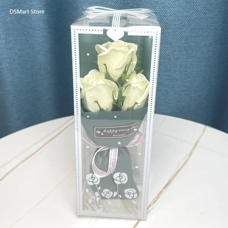3 Heads Artificial Rose Bouquet